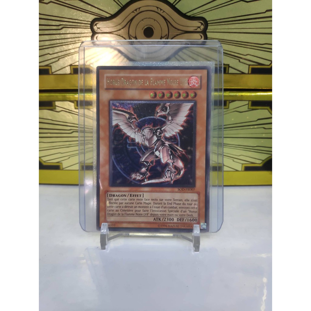 [ Dưa Hấu Yugioh ] Lá bài thẻ bài Horus the Black Flame Dragon LV6 - Ultimate Rare - Tặng bọc bài nhựa bảo quản