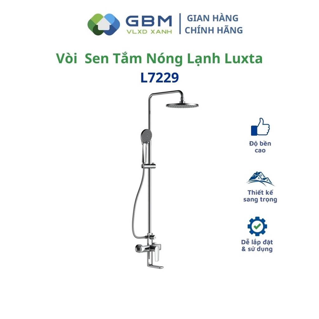 [Mã BMBAU300 giảm 10% đơn 499K] Sen Tắm Đứng Nóng Lạnh Luxta L7229 -VLXD XANH