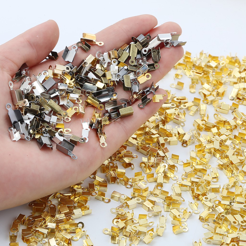 BEADIA Bộ 200 Đầu Kẹp Sắt Chuyên Dụng Cho Làm Vòng Tay/Vòng cổ DIY