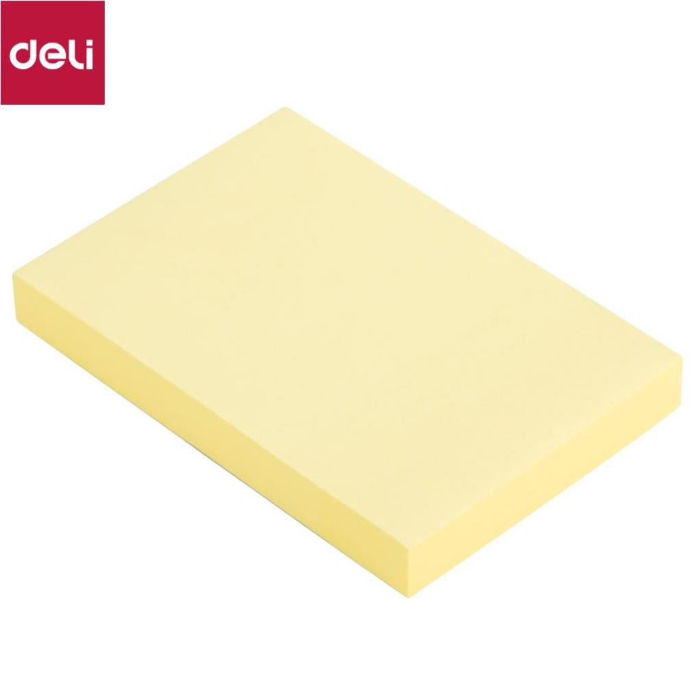 Giấy nhắn Deli, 76×51mm, 3''×2'' 100 tờ, Vàng - 2 tệp - EA00253 [Deli]