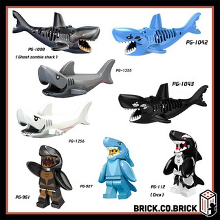 Bộ sưu tập cá mập - đồ chơi lắp ráp mô hình động vật shark - nhân vật cá mập