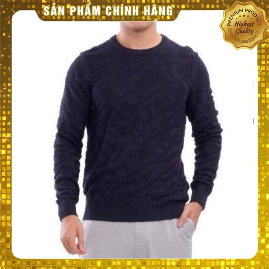 Áo len nam ARISTINO họa tiết cổ tròn awo007w7 TAG 625K
