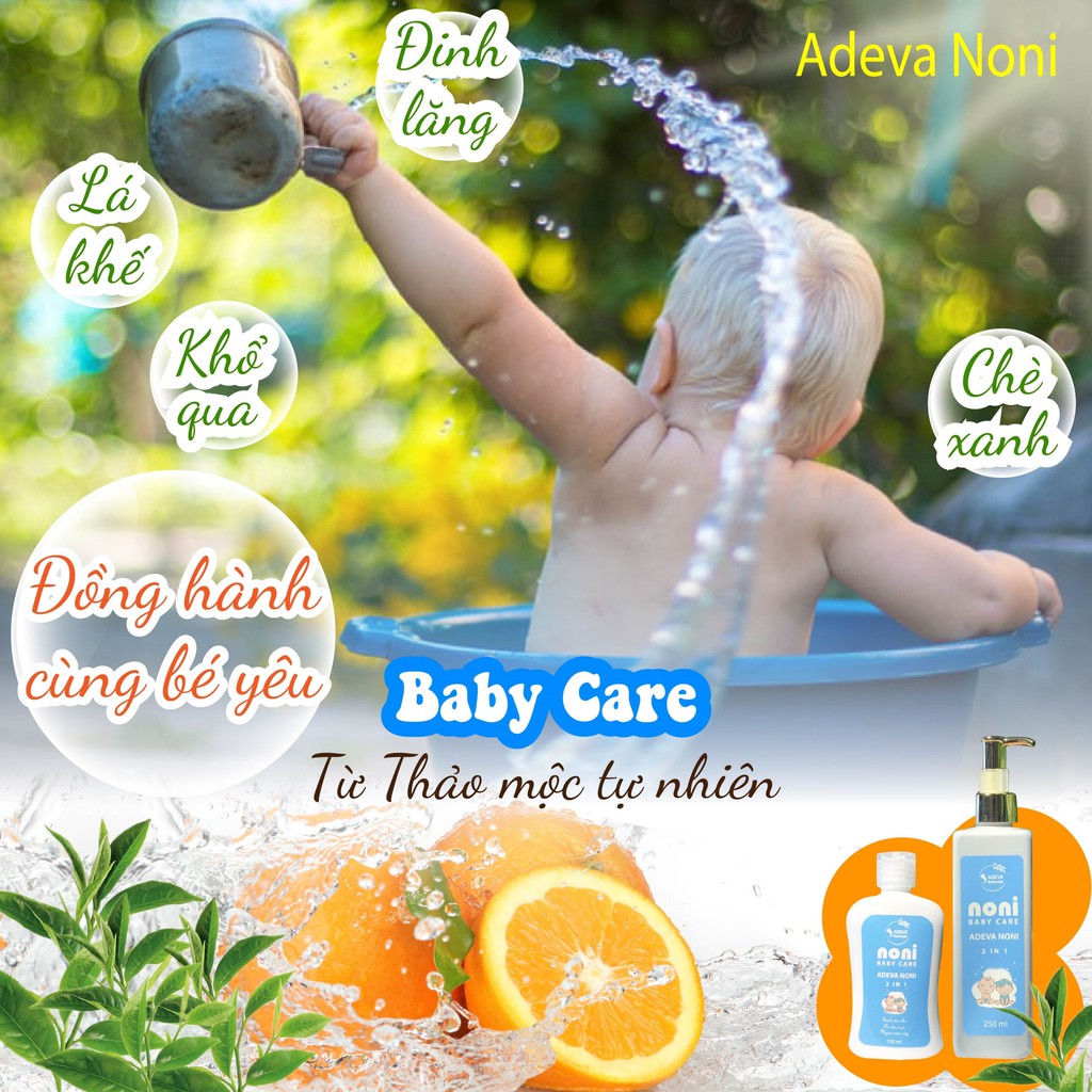 Nước tắm thảo dược cho bé ⚡FREESHIP⚡ Ngăn ngừa rôm sảy cho làn da bé mịn màng 250 ml