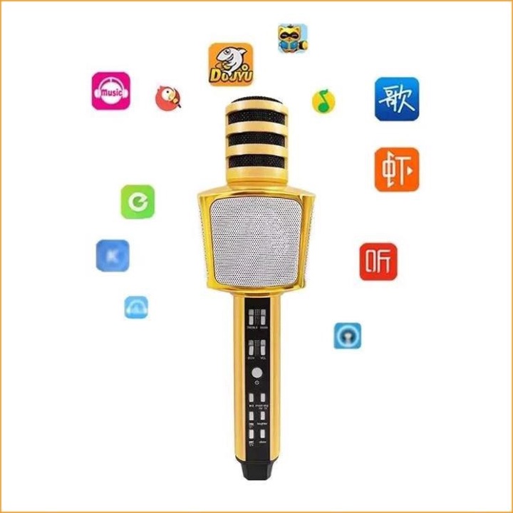 [Mã ELHACE giảm 4% đơn 300K] ⚡FREE SHIP⚡ Micro Karaoke SD-17 Mic Hút Nhạc To Bluetooth 3.0b hỗ trợ ghi âm không dây