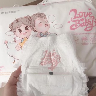 Tã dán/bỉm quần hữu cơ love baby nb36/s50/m46/l42/xl38/xxl34 miếng