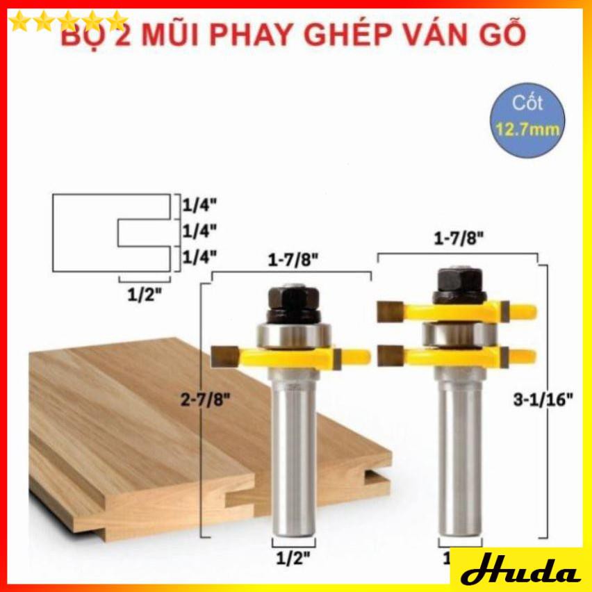 MŨI PHAY GHÉP VÁN SÀN, MŨI SOI GHÉP VÁN GỖ DÀY 13-19MM  -  đồ làm mộc