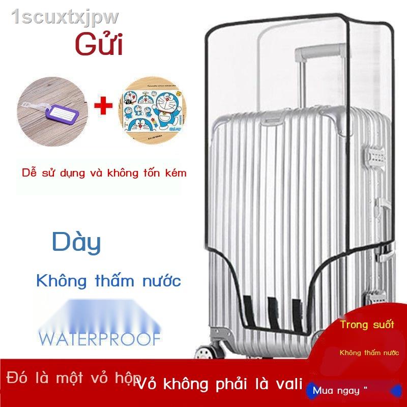 ◈▲Vỏ bảo vệ hành lý Áo khoác trong suốt bọc vali chống bụi thấm nước mài mòn 242628 inch hộp b