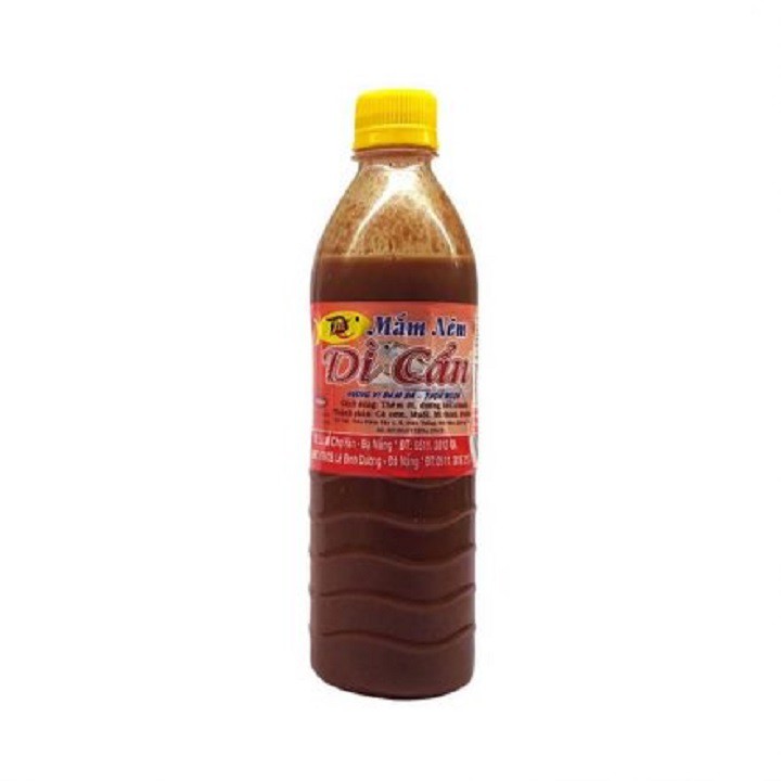 Mắm nêm Dì Cẩn chai lớn 500g - Đặc sản mắm Đà Nẵng