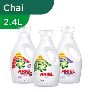Nước giặt đậm đặc Ariel chai 2,4L.