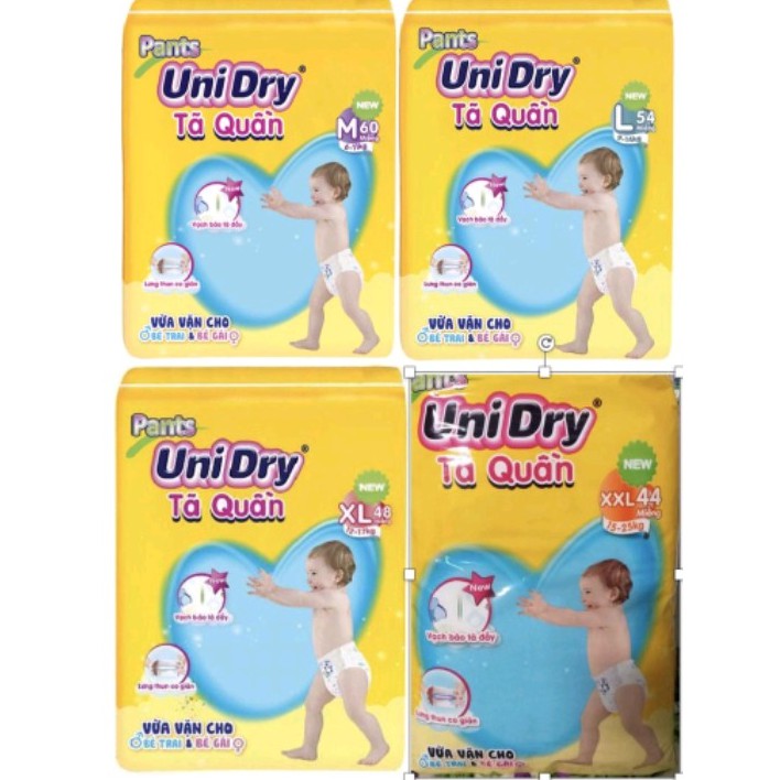 TÃ QUẦN UNIDRY M60/ L54/ XL48/ XXL44/ M74/ L68/ XL62/ XXL56 mẫu mới