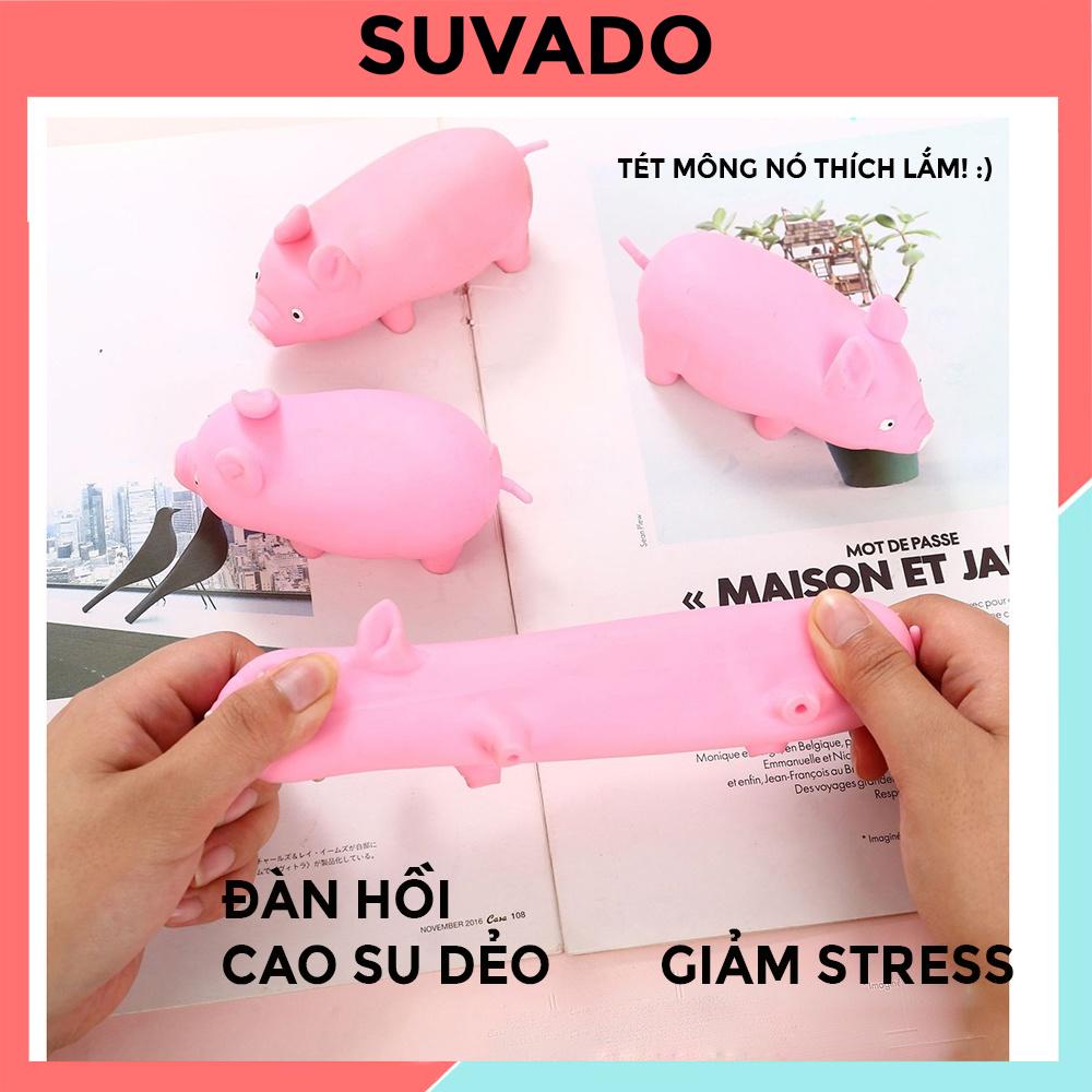 Đồ chơi xả stress con lợn heo hồng bằng nhựa dẻo dễ thương nắn bóp đàn hồi HD1 SUVADO