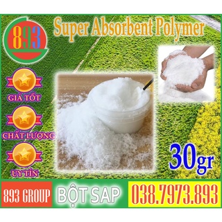 [Sỉ] 30gr - Bột SAP làm đá GEL tuyết nhân tạo đá khô quạt điều hòa trữ lạnh bảoquản hải sản snn 580h