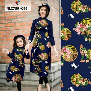 ÁO DÀI MẸ KÈM MẤN