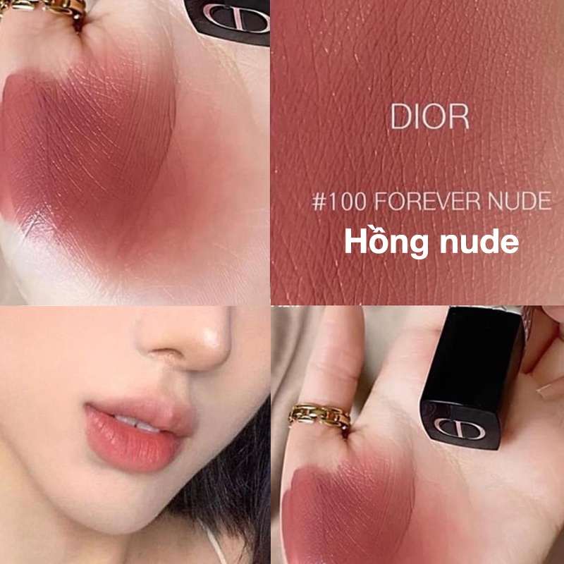 Son môi Dior Rouge 999 Matte mini màu đỏ tươi chính hãng, son mini size 1,5g