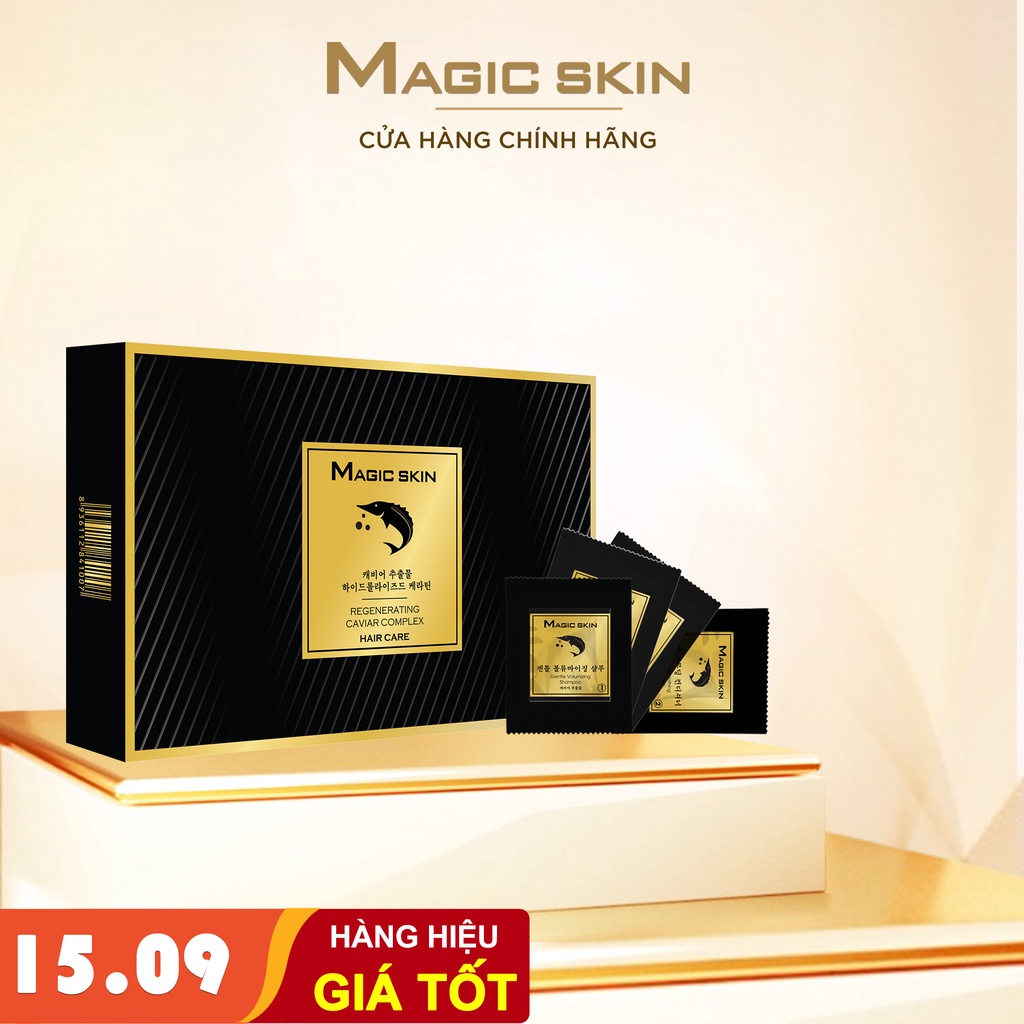 Bộ Gội - Xả Tái Sinh Toàn Diện Trứng Cá Tầm Magic Skin Regenerating Caviar Complex Gói 8ML