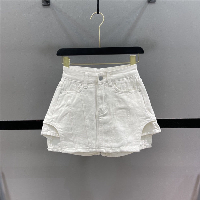 Chân Vây Jean - Chân Váy Dáng Chữ A Lưng Cao Thời Trang Xuân Hè Màu Hồng Phong Cách Mới Dành Cho Bạn Nữ