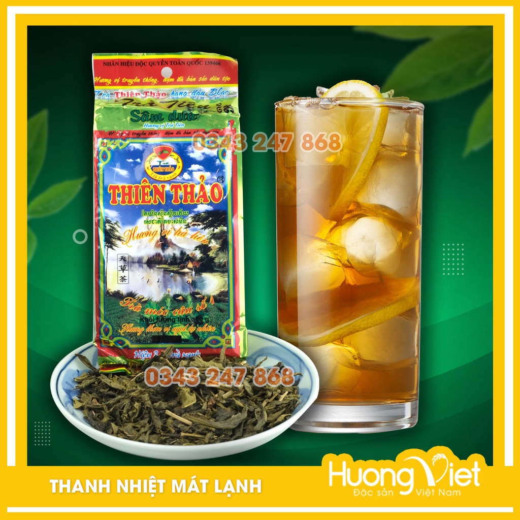 Trà sâm dứa Thiên Thảo 60gr, trà tiên Đà Lạt, trà đá miền Nam, trà Lâm Đồng, Vietnamese green tea | BigBuy360 - bigbuy360.vn