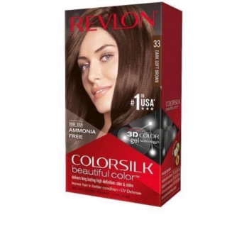Thuốc Nhuộm Tóc Revlon Dark Soft Brown 33 Cho Tóc Màu Nâu Nhẹ - Mỹ - 130ml