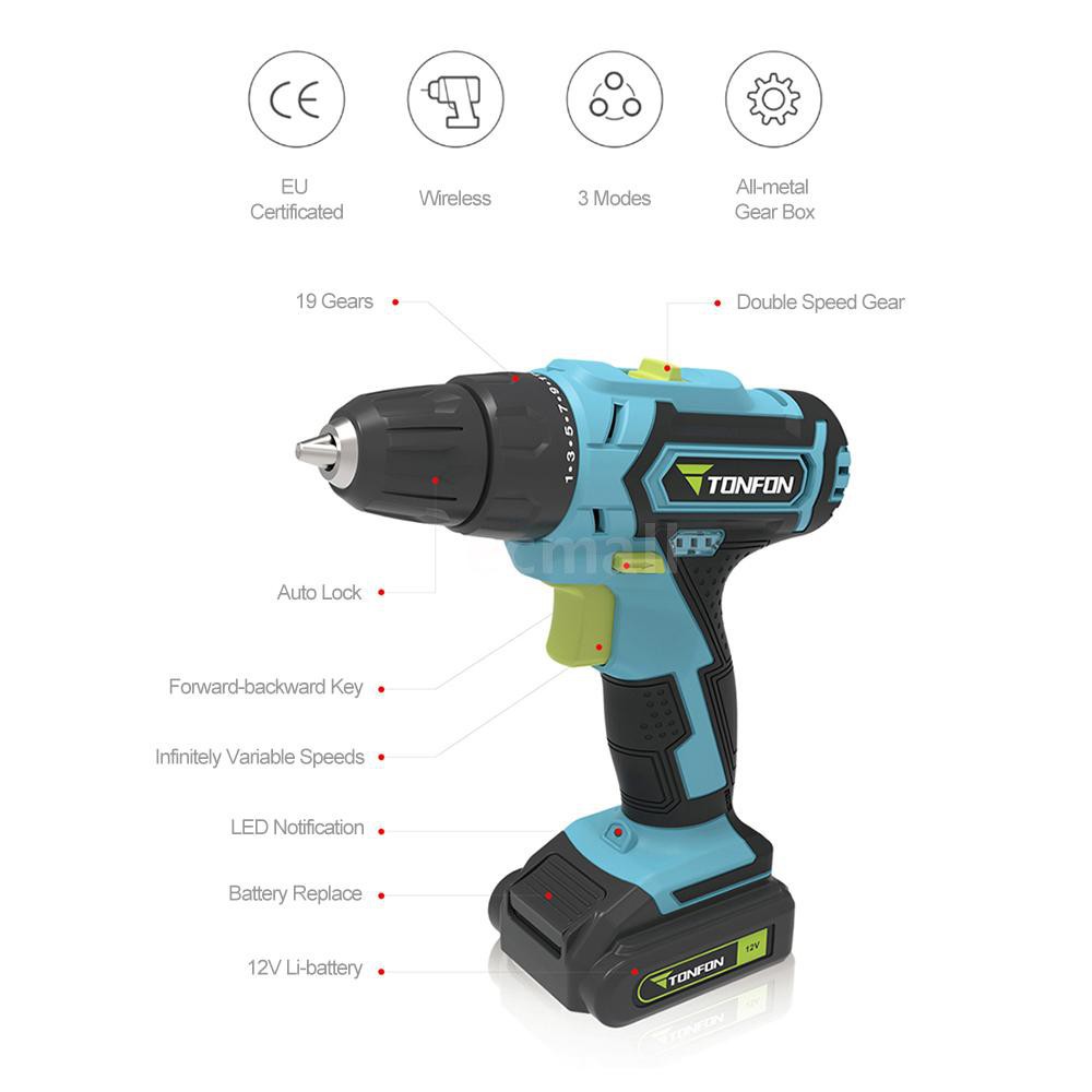 Khoan thông minh XIAOMI (bản pin sạc ) Rechargeable Lithium Battery 12V Impact Gun Dril