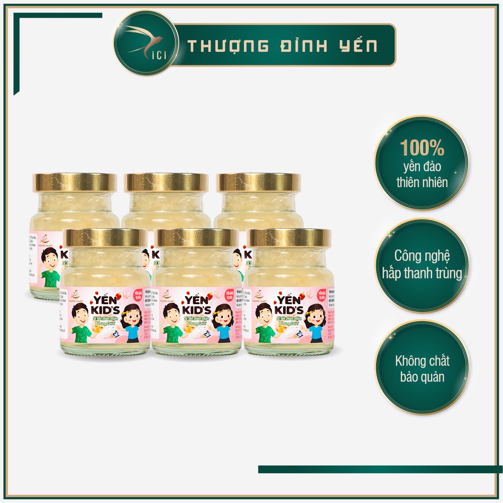 Combo 2 set 3 Tổ Yến Chưng Sẵn CICI THƯỢNG ĐỈNH YẾN Thượng Vy Yến Kid Tăng Sức Đề Kháng Giúp Trẻ Ăn Ngon