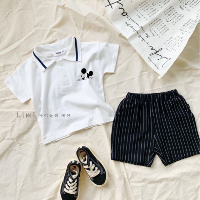 Set Polo Micky bé trai