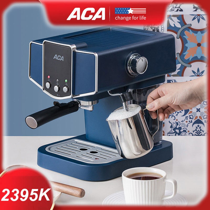 Máy pha cà phê Espresso ACA AC-EJ12C/AC-ES12A bán tự động 15-20 Bar dành cho gia đình, văn phòng