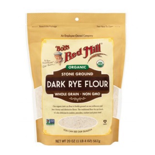 Bột mì đen hữu cơ dark rye flour bob’s red mill 567g