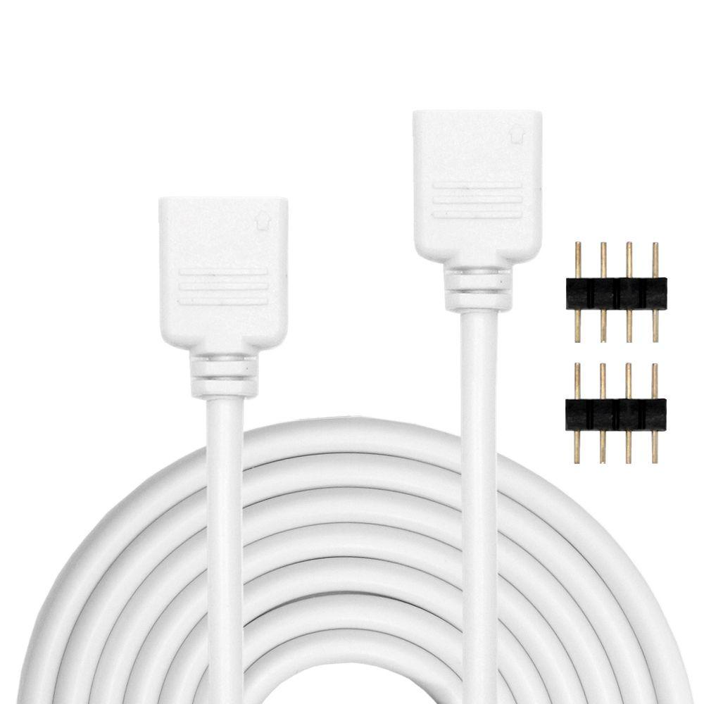 Dây Cáp Nối Dài Màu Trắng RGBW Cho Đèn LED 2835 5050