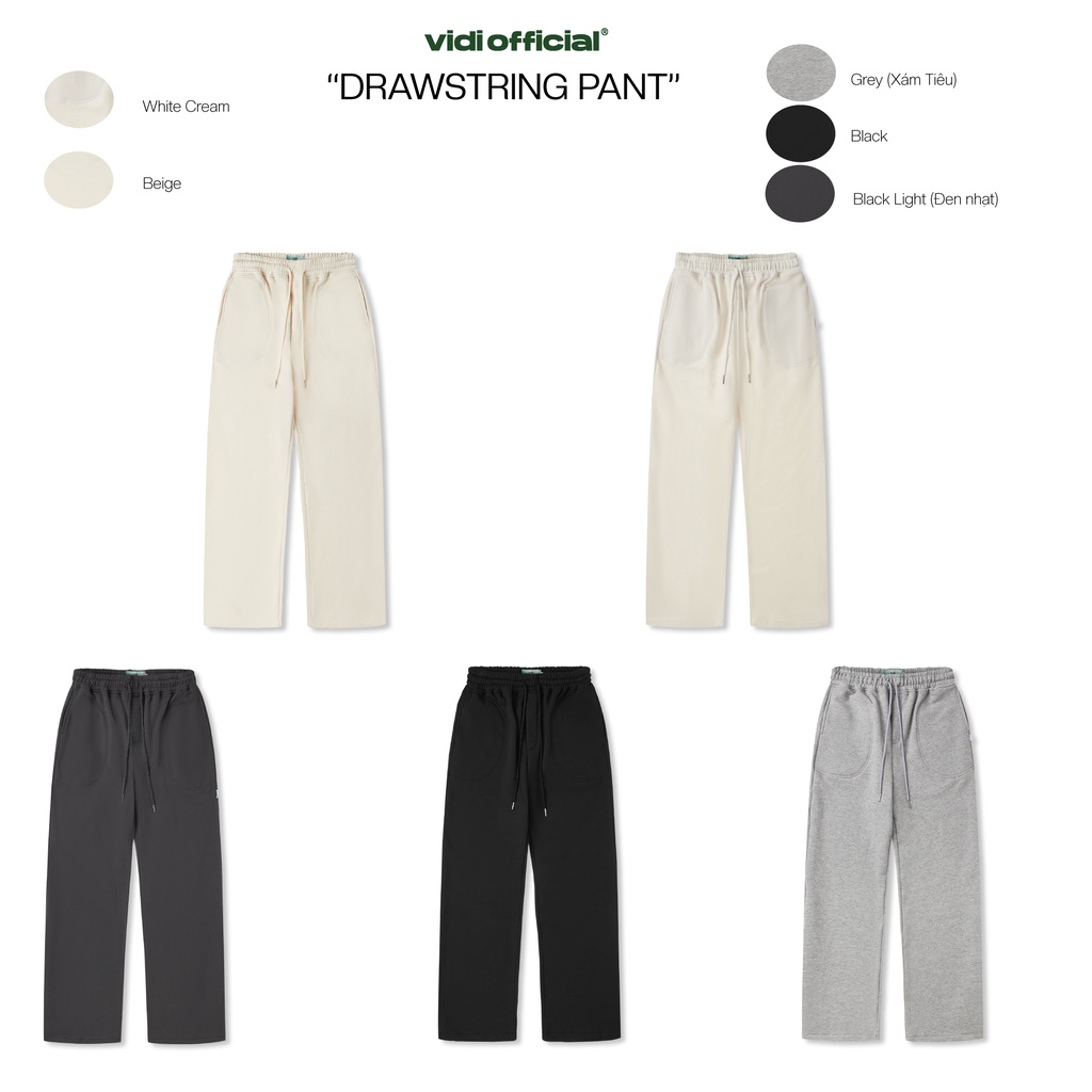 DRAWSTRING PANT( Quần Nỉ Ống Suông)