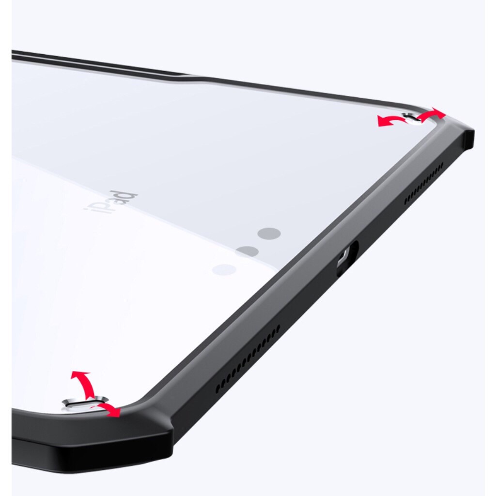 [Hỏa Tốc HCM] Ốp lưng XUNDD iPad Air 2 / iPad Pro 9.7 inch (BEETLE SERIES) Chống shock, Mặt lưng trong, Viền TPU - Đen