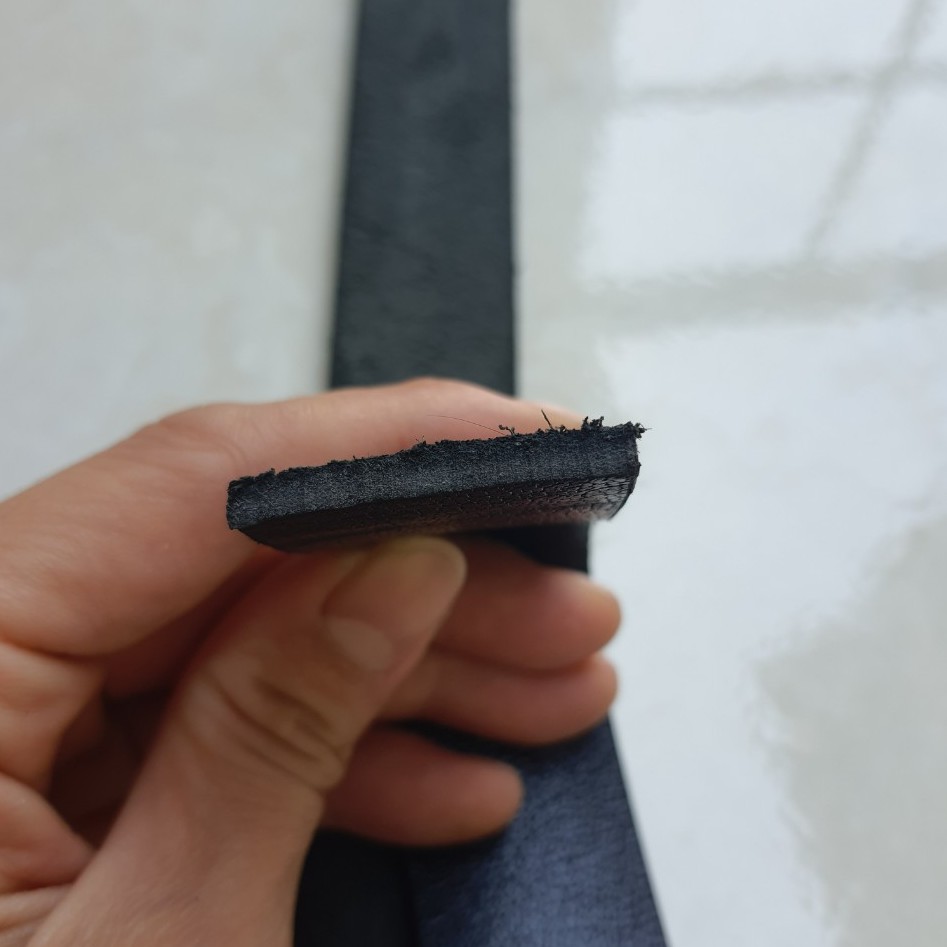 Dây lưng da  bò nguyên miếng - Dây răng cưa dùng khóa tự động Không mặt