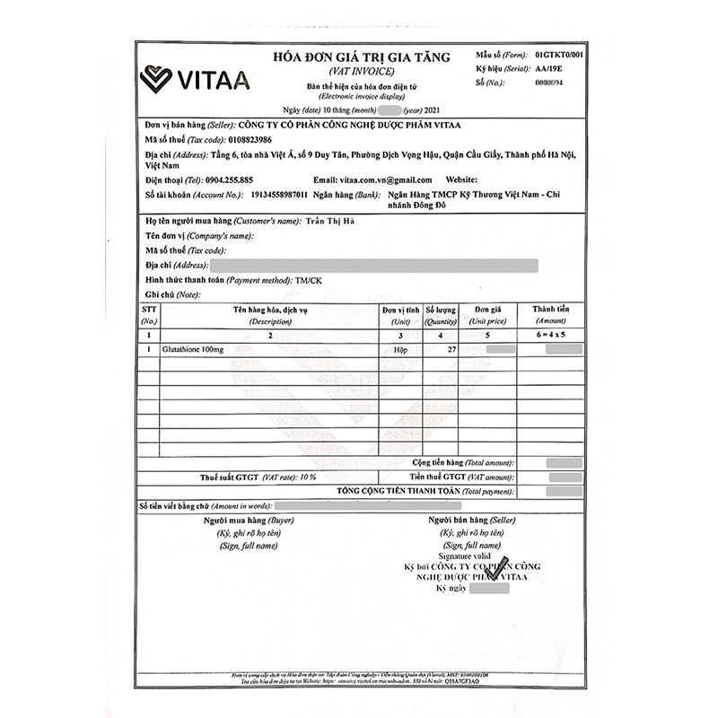 Viên ngậm trắng da Glutathione 100mg của Ý chính hãng, hộp 30 viên