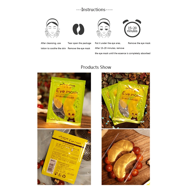 Mặt nạ mắt collagen vàng giảm quầng thâm chống lão hóa và nếp nhăn hiệu quả | BigBuy360 - bigbuy360.vn