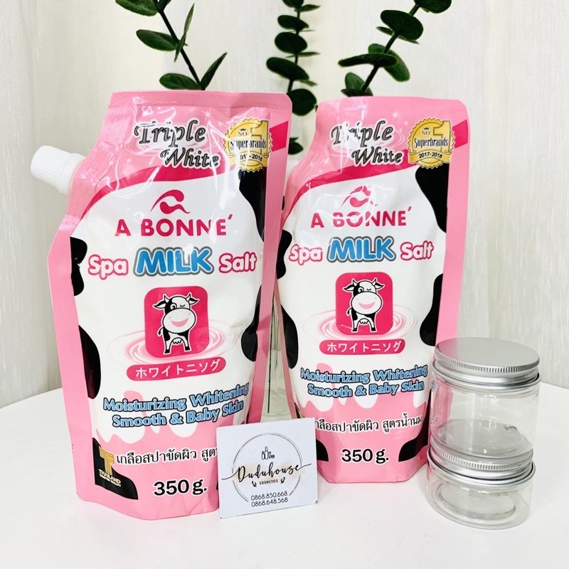 Muối tắm sữa bò tẩy tế bào chết A Bonne Spa Milk Salt Thái Lan 350gr