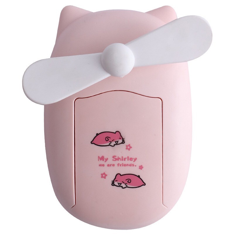 Quạt mini phun sương tích điện cầm tay, quạt mini xinh xắn tiện lợi COLLEN | BigBuy360 - bigbuy360.vn