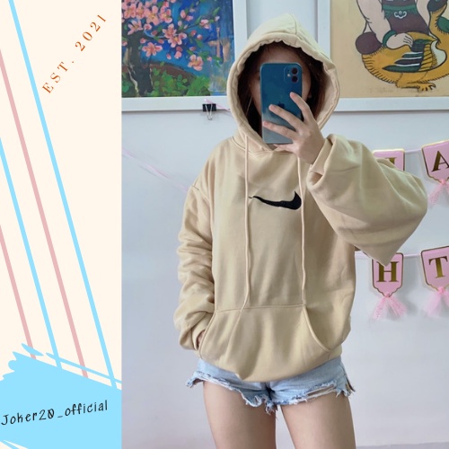 Áo khoác hodie thêu logk nike nam nữ chất nỉ siêu ấm phong cách hàn quốc dễ phối đồ joker20_official GZHD055