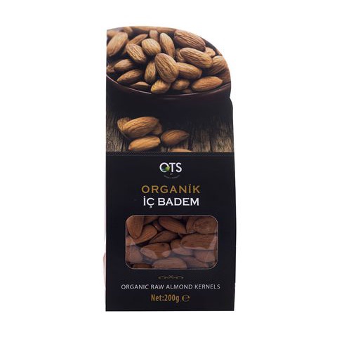 [OTS Organik]Hạnh nhân thô hữu cơ (Organic Raw Almonds) - 200g