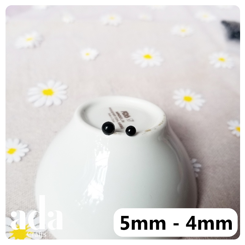 Mắt Đen Không Chốt Mini Cho Búp Bê và Thú - ada.crafts
