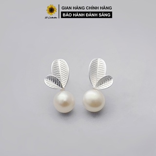 Bông tai bạc Tiệm bạc 21 Centimeters Leaf & Pearl