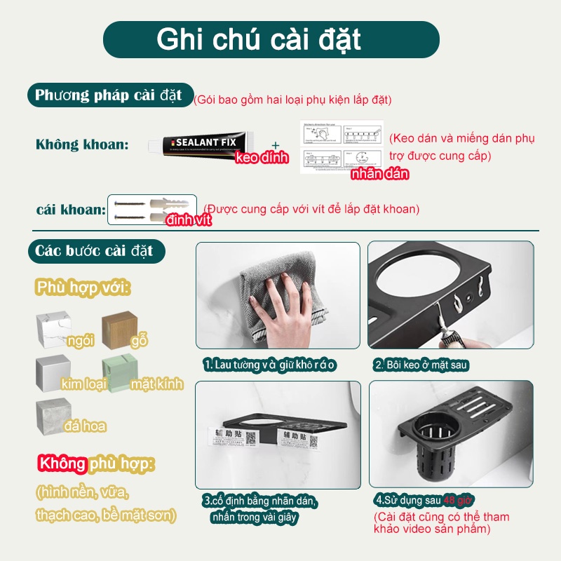 Giá để đồ MEIDOO bằng kim loại đa năng tiện dụng cho nhà tắm