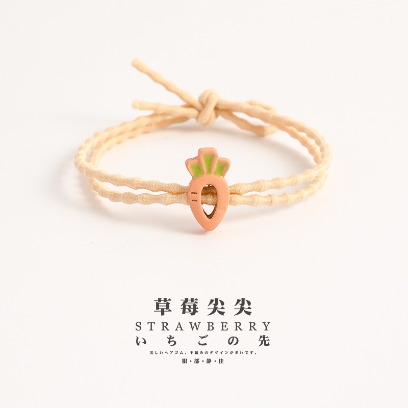 Dây Cột Tóc Cao Su Hình Cà Rốt Dễ Thương