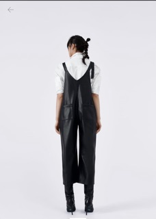 (Sẵn)Quần yếm da Zara auth canh sale