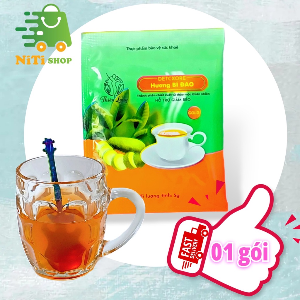 01 gói trà giảm cân bí đao detox NiTishop bí đao giảm cân nhanh Thiên Long