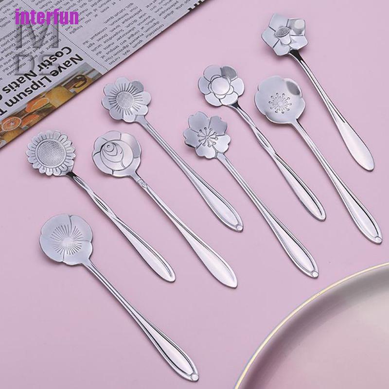 Muỗng Inox Hình Hoa Anh Đào Xinh Xắn