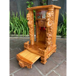 Bàn thờ thần tài cao cấp mẫu Rồng Phun Lửa