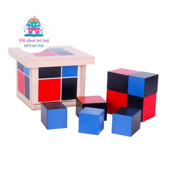 Khối nhị thức - khối tam thức  - Giáo cụ Montessori chuẩn chất lượng cao