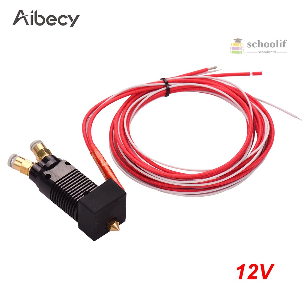 Bộ Máy Đùn Kim Loại 2 Trong 1 Màu Sắc Kép 0.4mm Đồng Thau 12v Tương Thích Với Cr-10 Series Ender-3 Cho Máy In 3d