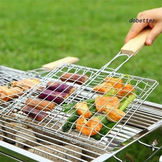 Vỉ nướng thịt inox tay cầm cán gỗ