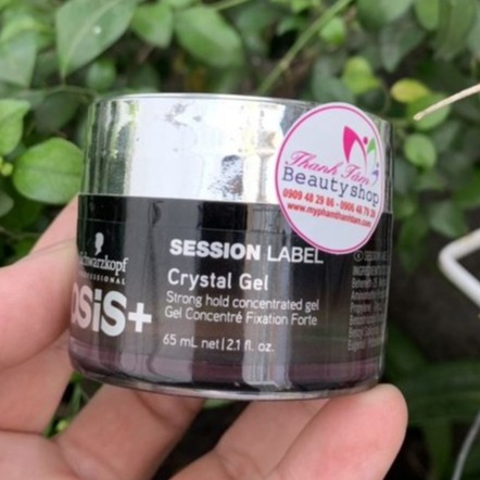 Gel giữ nếp cứng Schwarzkopf Osis+ Session Label Crystal 65ml