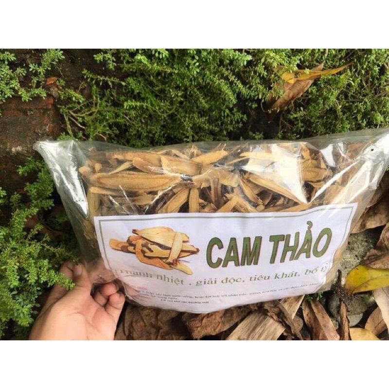 Cam thảo thái lát khô thơm ngọt 1kg hàng loại 1 chuẩn xịn thảo dược sạchVN